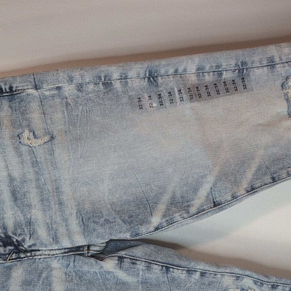 AEO American Eagle Airflex 360 Skinny Distressed Jeans 32/34 NWT - Picture 2 of 5